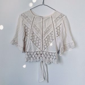 Miss Selfridge Embroidered Crop Top